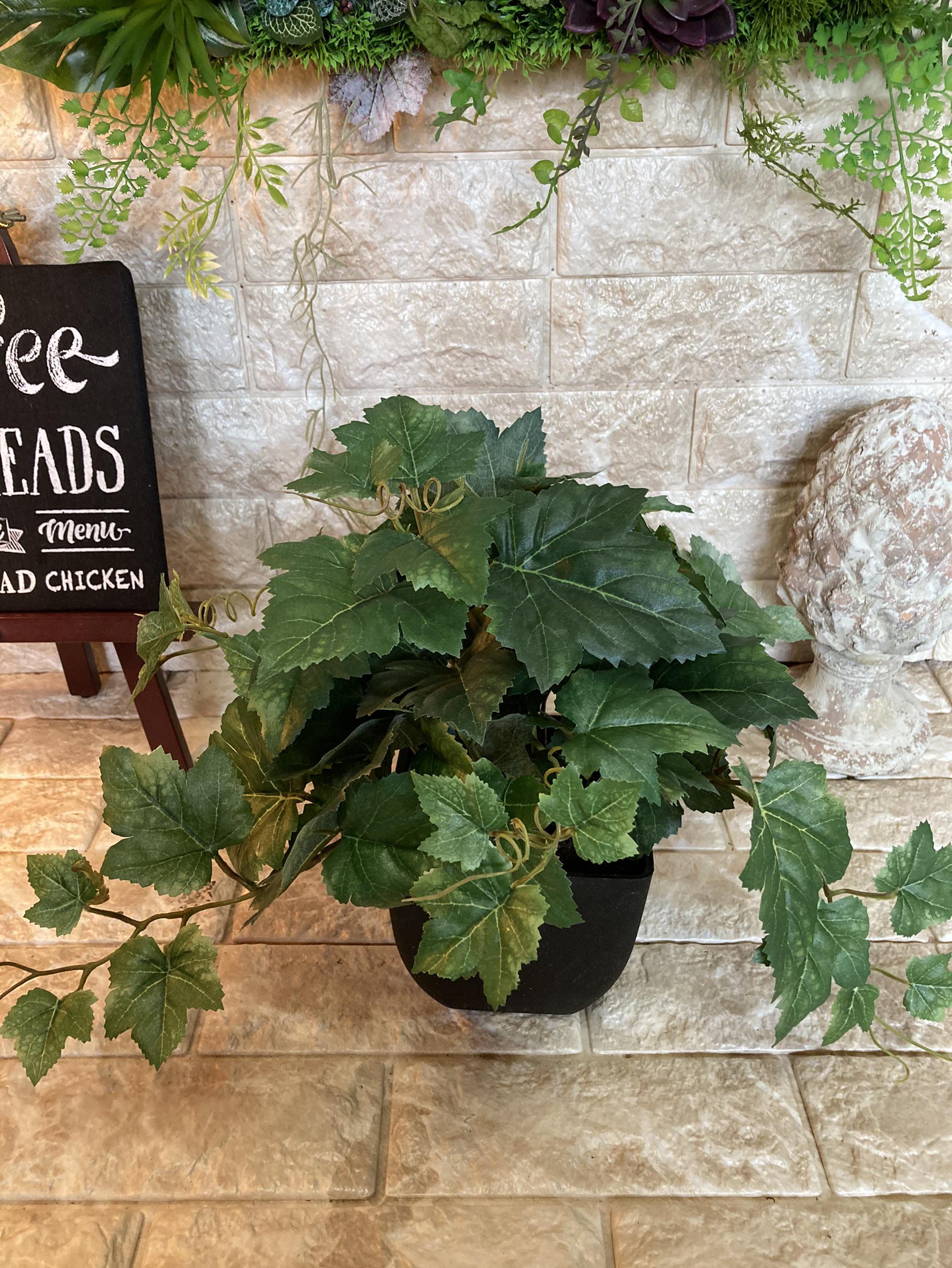 光触媒　人工観葉植物　ウォールグリーン　アーバンシーグレープ1.35