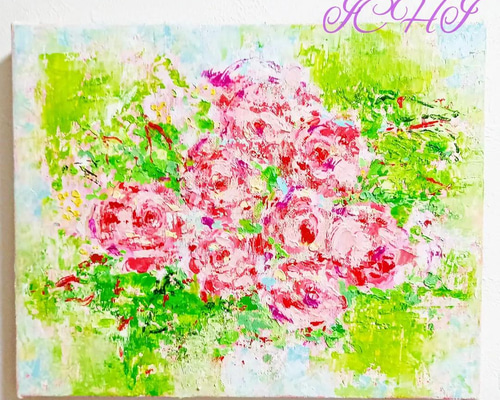 油絵 Rose 絵画 ICHI 通販 13697115｜Creema(クリーマ)