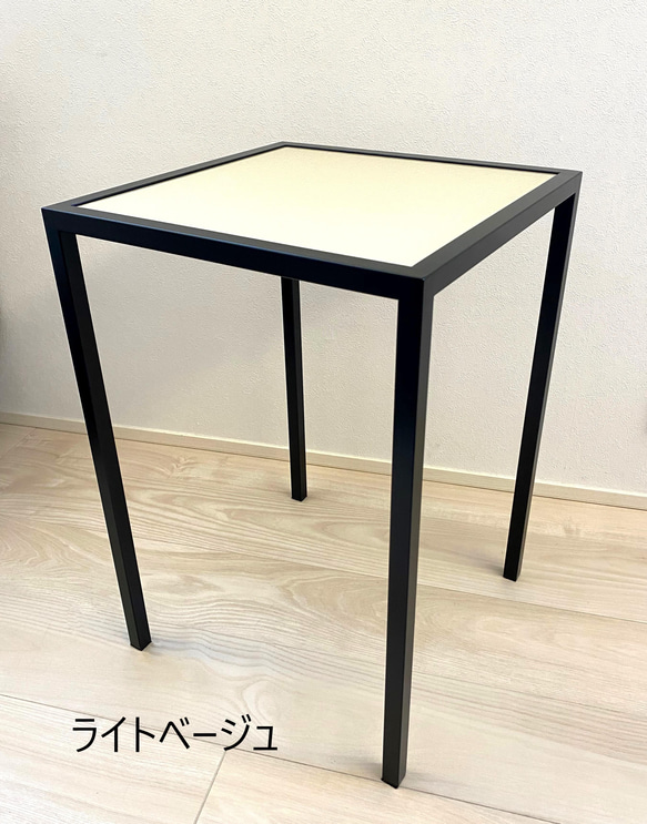 【受注生産】アイアンテーブル / カラーガラス　サイドテーブル　多目的テーブル 8枚目の画像