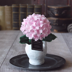 ◆粘土のお花◆　紫陽花・・・ライトピンク　高さ約18センチ　A652 5枚目の画像