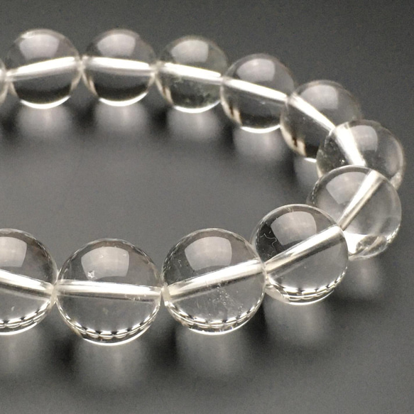 天然水晶12ミリブレスレット