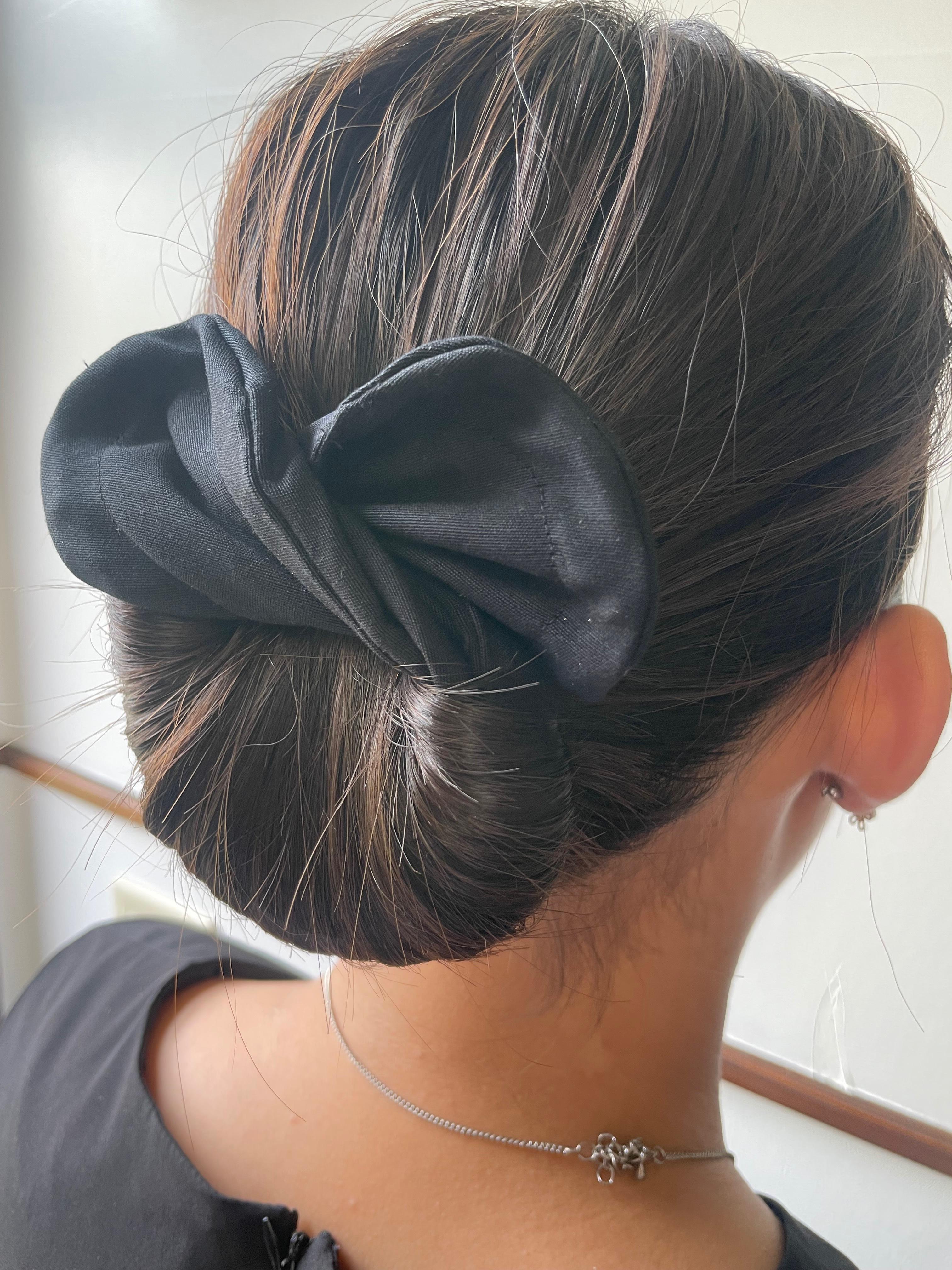 【3500個売れました】1番人気 お団子メーカー シニヨンメーカー デフトバン 黒 丸型