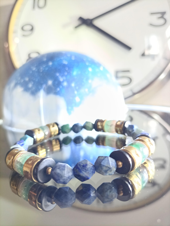 ラピスラズリ クマ ブレスレット