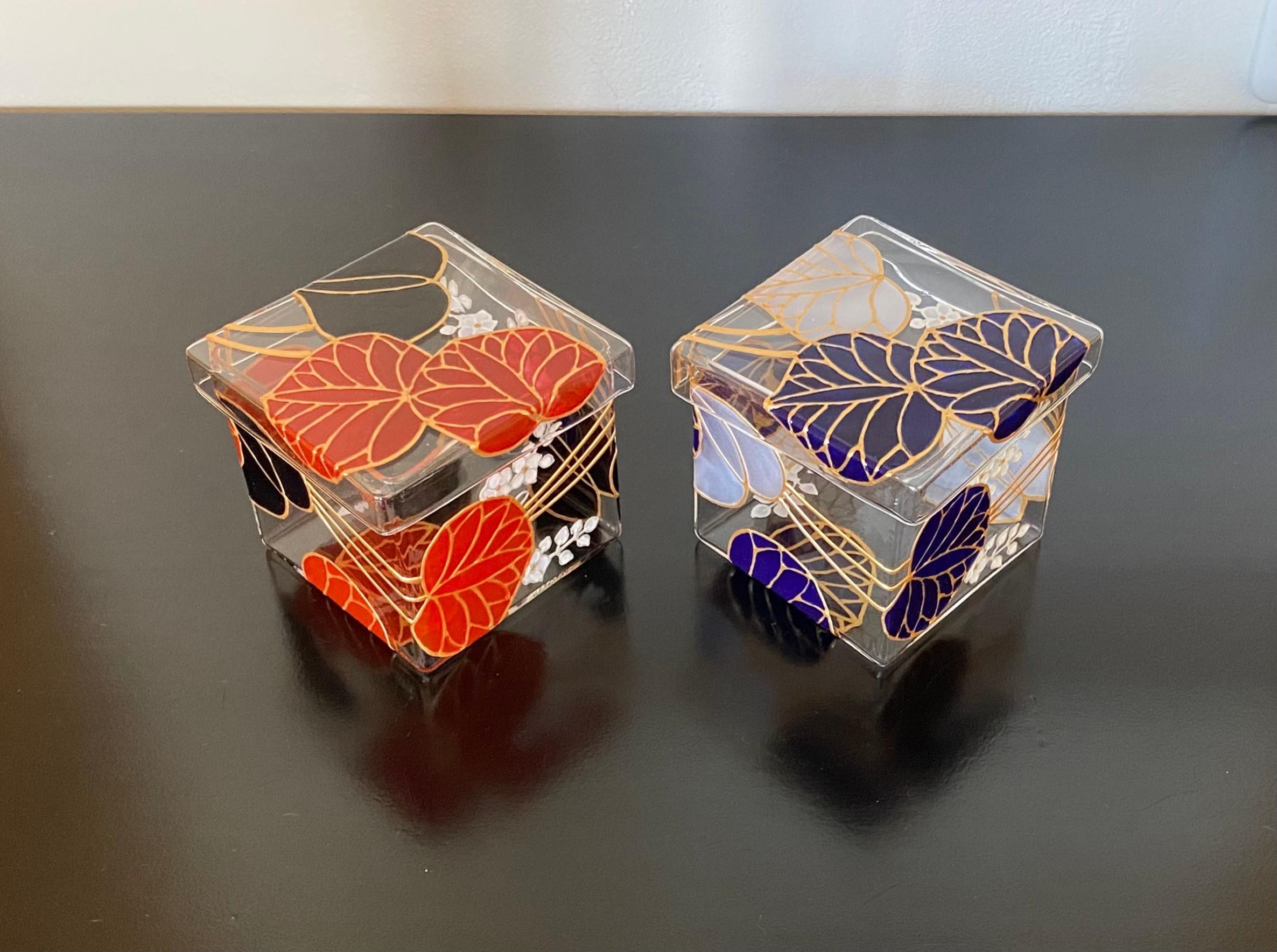 【人気の葵シリーズ】ペアグラスあおい日本酒グラス耐熱硝子枡マス｜益々の縁起物・母の日ギフト・結婚祝い・還暦祝い・退職祝い