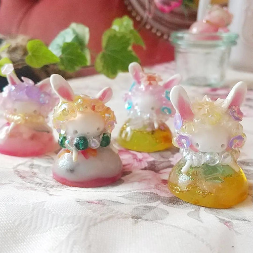 うさぎのプリンセスのオルゴナイトドールとポストカードセット その他