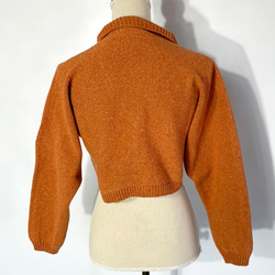 シルクデニム ニット ジャケット オレンジ　323 SILK DENIM ORANGE JACKET 7枚目の画像