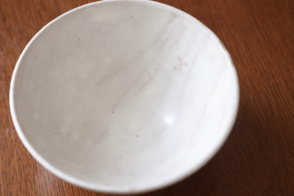 [SALE]白マット釉の飯碗 ＊ Lサイズ 9枚目の画像