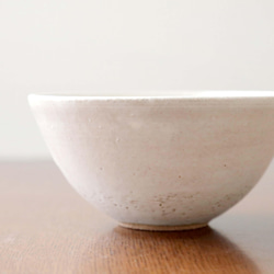 [SALE]白マット釉の飯碗 ＊ Lサイズ 7枚目の画像