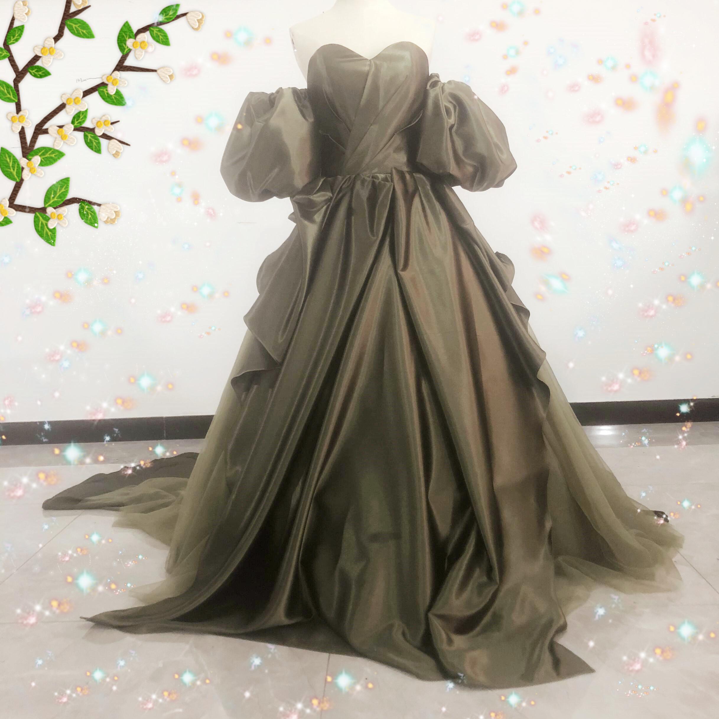 MARCHESA マルケッサ フラワーグリーンドレス | 結婚式