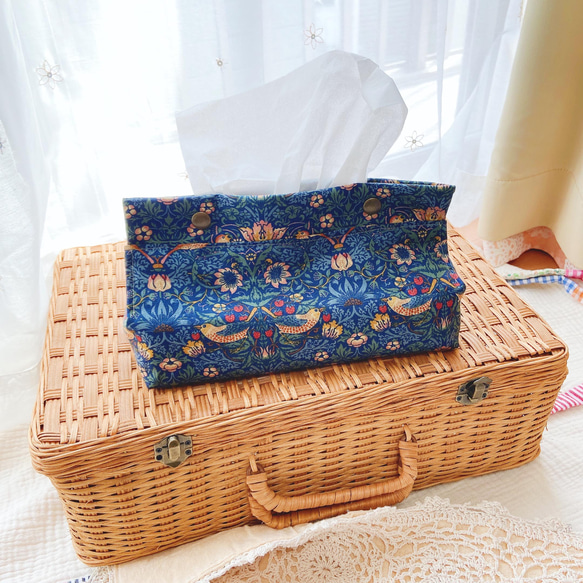 ウィリアム・モリス ストロベリーシーフ いちご泥棒 小鳥 ティッシュ