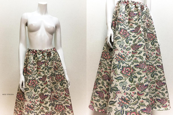 【オーダーメイド/受注生産】ゴブラン織りスカート（KOJI TOYODA）＊生地8種類から選択可能です。 16枚目の画像