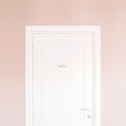 【カフェシリーズ】”Hello” ドアステッカー 3色展開 ハロー ドアサイン ウォールステッカー 2枚目の画像