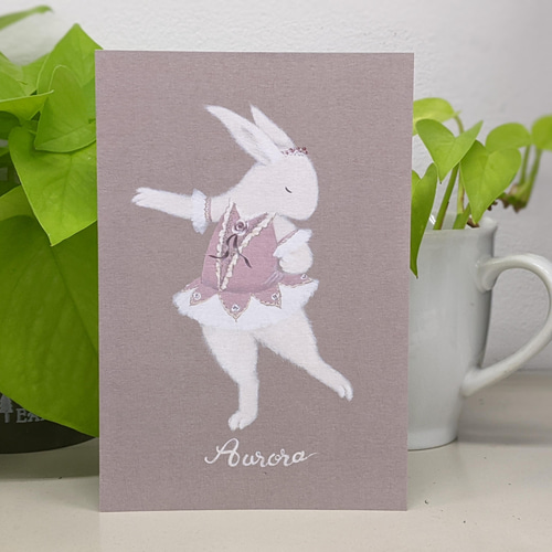 ポストカード選べる3枚セット≪24番 オーロラ姫〜ローズ≫バレエ