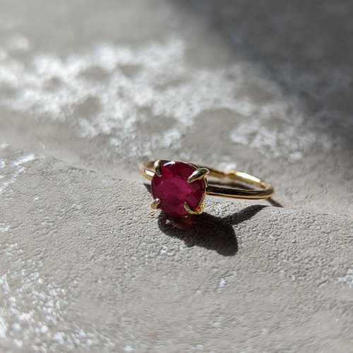 ルビー リング 指輪・リング une brise 通販 13700927｜Creema(クリーマ)