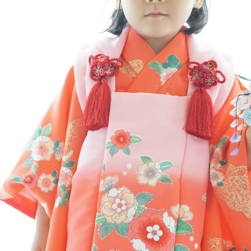 3歳七五三被布コート房飾り 梅 タッセル髪飾り ブローチ 花観月 通販