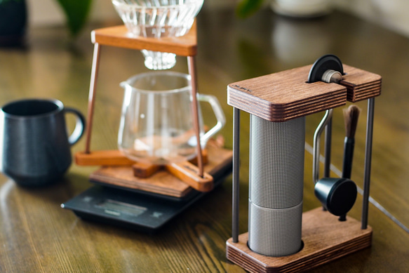 JHAT.. Coffee grinder stand for TIMEMORE C2 C3 , C2MAX C3MAX