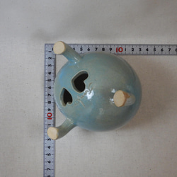 空色ハート陶製植木鉢(Bベビー) 19枚目の画像