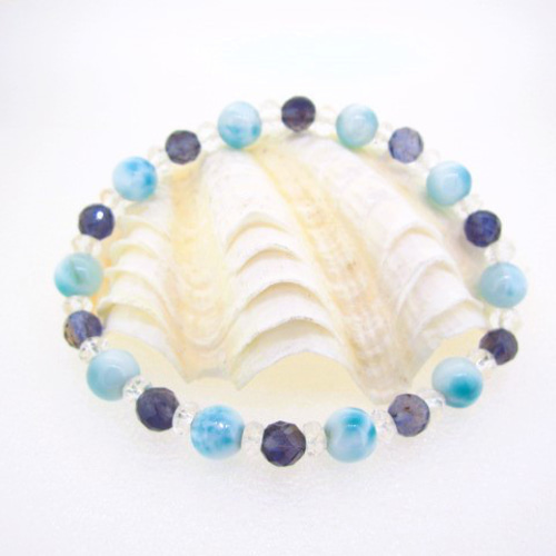 ラリマー ブレスレット アメジスト クォーツ (198) ブレスレット luce