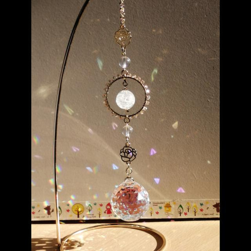 スワロフスキー✨️スクエアサンキャッチャー✨️ゴールデンシャドー サンキャッチャー✨クリスタルアース✨スワロフスキー使用 サン