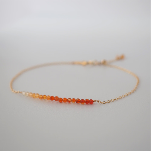 カーネリアンブレスレット / 14KGF ブレスレット atelier045 通販