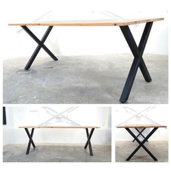 ダイニングテーブル テーブル おしゃれ 一枚板 横幅 100~180cm 北欧 木製 サイズオーダー可【Xデザイン】 3枚目の画像