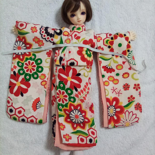 MSD SDMサイズ 振袖 着物 ドール 下駄付き 着物 kimono SDM MSD MDD - 彩花 ドールのための着物と衣裳