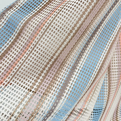 ウエストワイドリブ メッシュストライプ柄フレアースカート 12枚目の画像