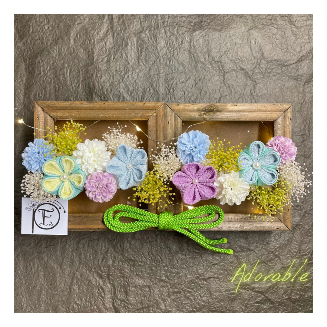 髪飾り　成人式　卒業式　つまみ細工　#22