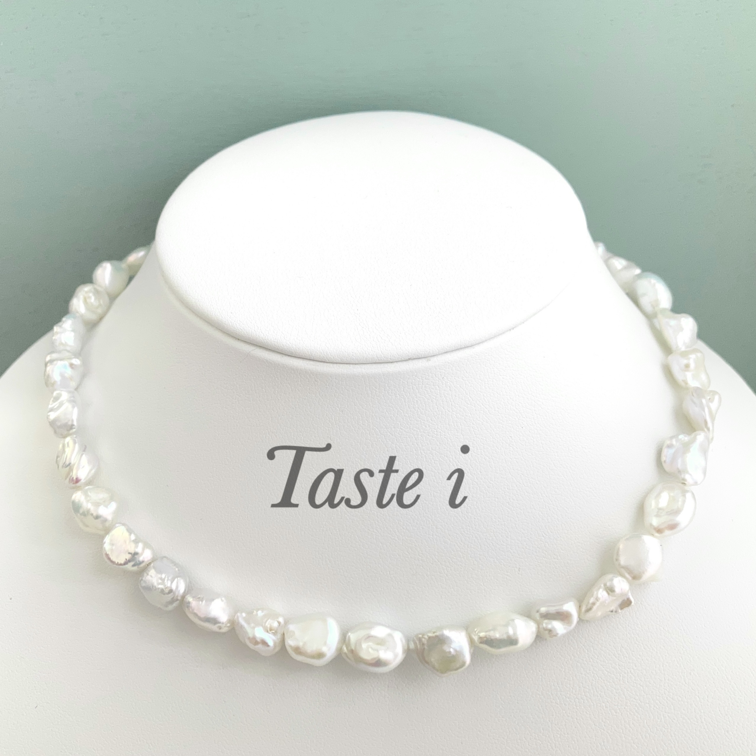 ♦︎再販10点以上！【大人テイスト】淡水バロックパール8〜9ミリのネックレス　シルバー925〔20093〕