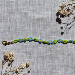 黄緑と黄色のお花のビーズブレスレット ブレスレット Baby Marguerite