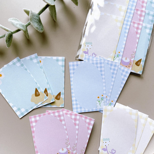 K.handmadeからのおすそ分けファイル♡おすそ分けセット メモ帳