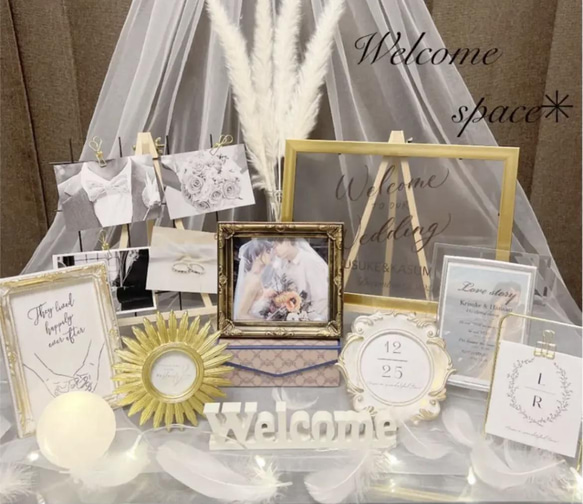 ウェルカムボード 付 ウェディング 結婚式 ウェルカムスペース