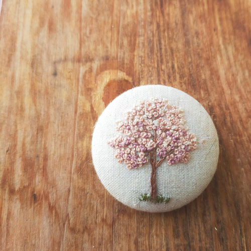 大きなサイズのピンクの刺繍牡丹の花のドレス パッチ - OneYard