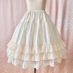 受注 シフォンフリルロングペチコート ロングスカート（マキシ丈