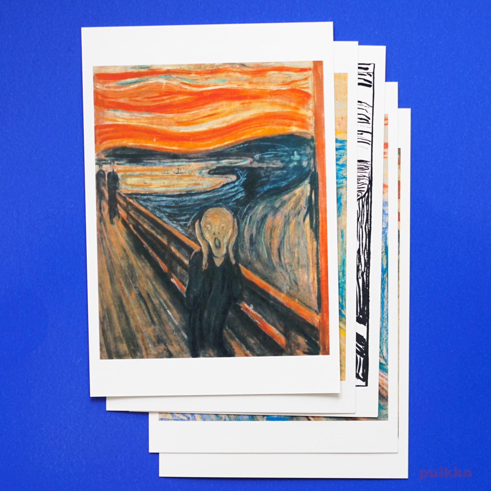 【未開封】集合 ポストカードセット ムンク展 共鳴する魂の叫び 5枚セット ムンク展―共鳴する魂の叫び」ポケモンコラボのポストカード5枚