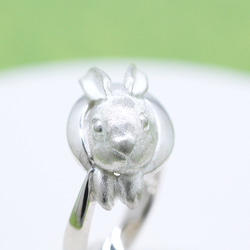 三日月兎のシルバーリング 5枚目の画像