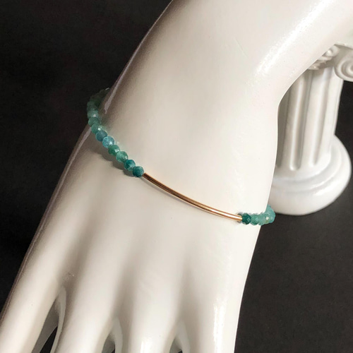 グランディディエライト✶14KGFブレスレット・ニュアンスのある