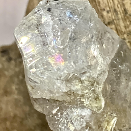 ゴールデンマイカ内包 天使のギフト❦͙ レインボー エレスチャル 骸骨