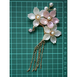 桜　イヤーフック 季節の花　片耳用　左耳用 7枚目の画像