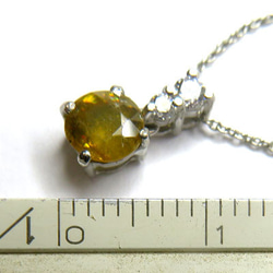 スフェーン ネックレス 天然石 レアストーン レディース ギフト プレゼント gn490 3枚目の画像