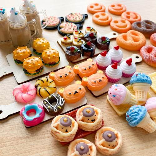 クッキー5個♡ミニチュアスイーツ ドールハウス DIYパーツ Y's クッキー5個♡ミニチュアスイーツ ドールハウス DIYパーツ Y's