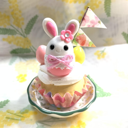 ☆イースターのうさぎちゃんカップケーキ(受注生産) 1枚目の画像