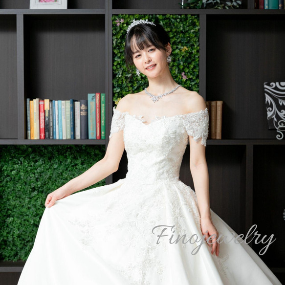【送無・SpcialBox付】P027N018　Tiara Wedding 結婚式 Party 王道 揺れる 輝き キラ 7枚目の画像