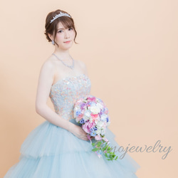 【送無・SpcialBox付】P027N018　Tiara Wedding 結婚式 Party 王道 揺れる 輝き キラ 15枚目の画像