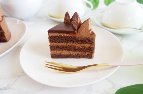 チョコレートケーキ（糖質1/6カット5.5g） 3枚目の画像