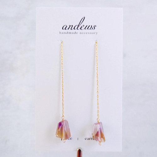 特集掲載］アメトリン 揺れる ✧ アメリカンピアス ピアス（フック 