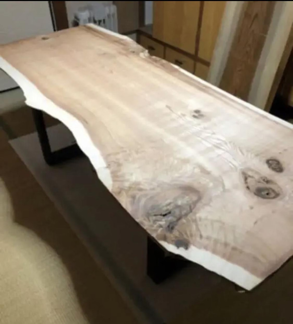 大特価 ダイナミック W200サイズ 天然 無垢 一枚板ダイニングテーブル  