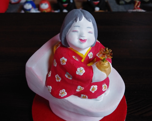 座敷わらし 陶人形