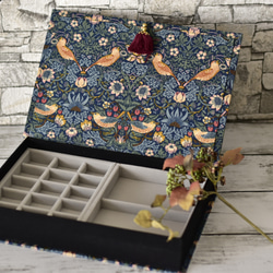 指輪収納ケース・ウィリアムモリス・リングケース・カルトナージュ