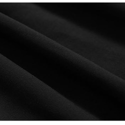 黒のキャミワンピース　Aライン　シンプル　Vネック　上品 4枚目の画像